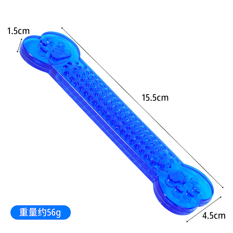 PVC Transparent Bone Dog Chew Toy for Teddy Golden Retriever