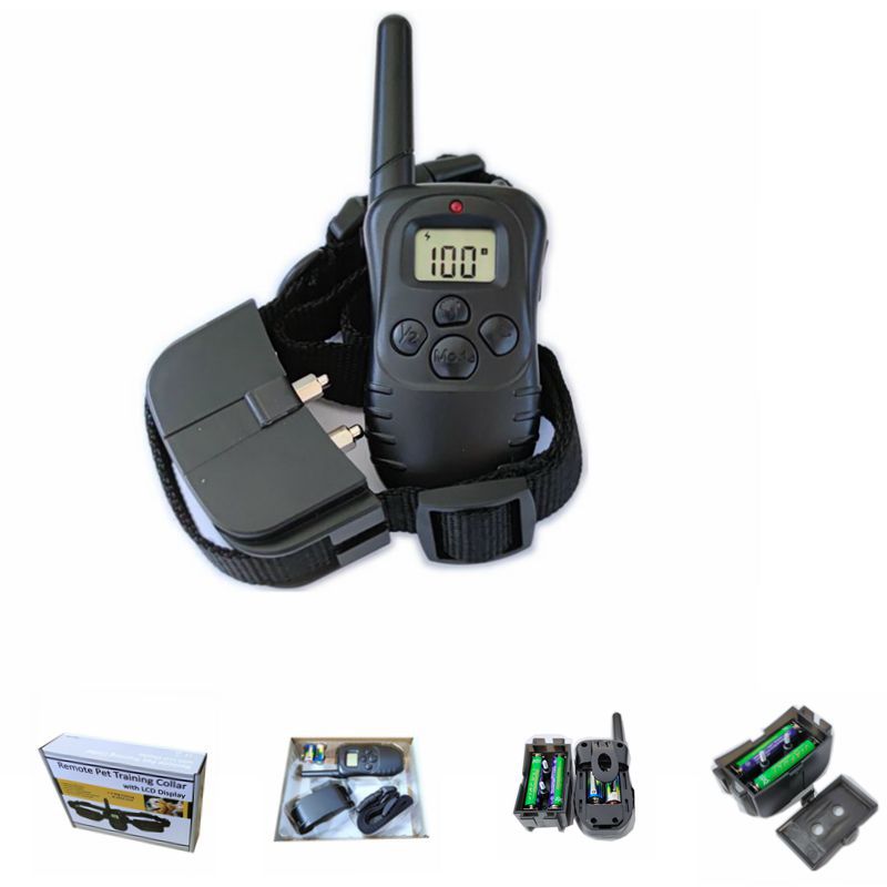 Remote Dog Training Collar with Anti-Bark & Battery-Powered Control