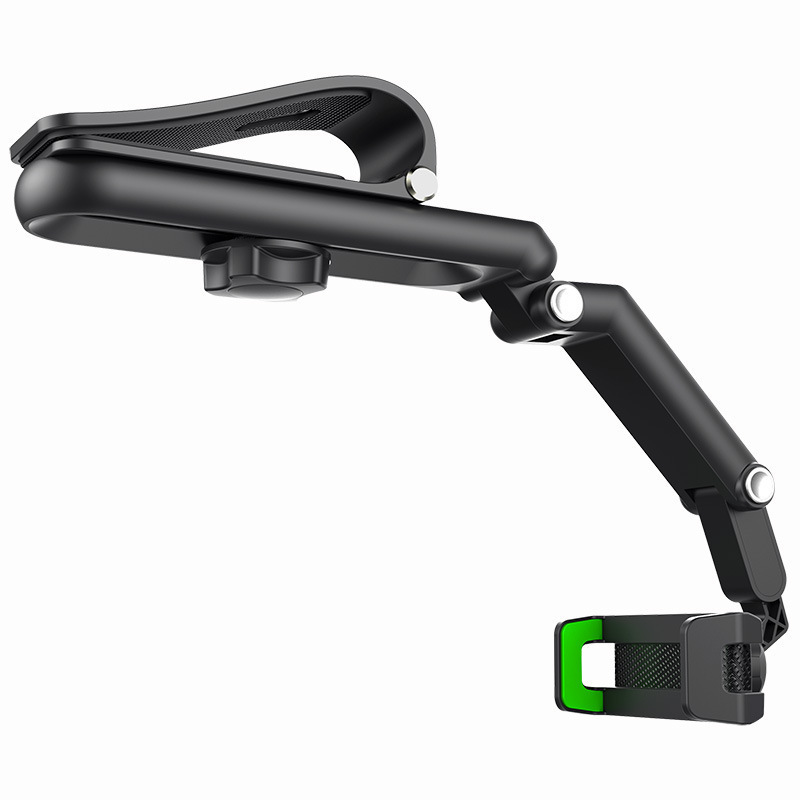 Universal Car Sun Visor & Rearview Mirror Phone Holder – 360° Rotating Clip Mount