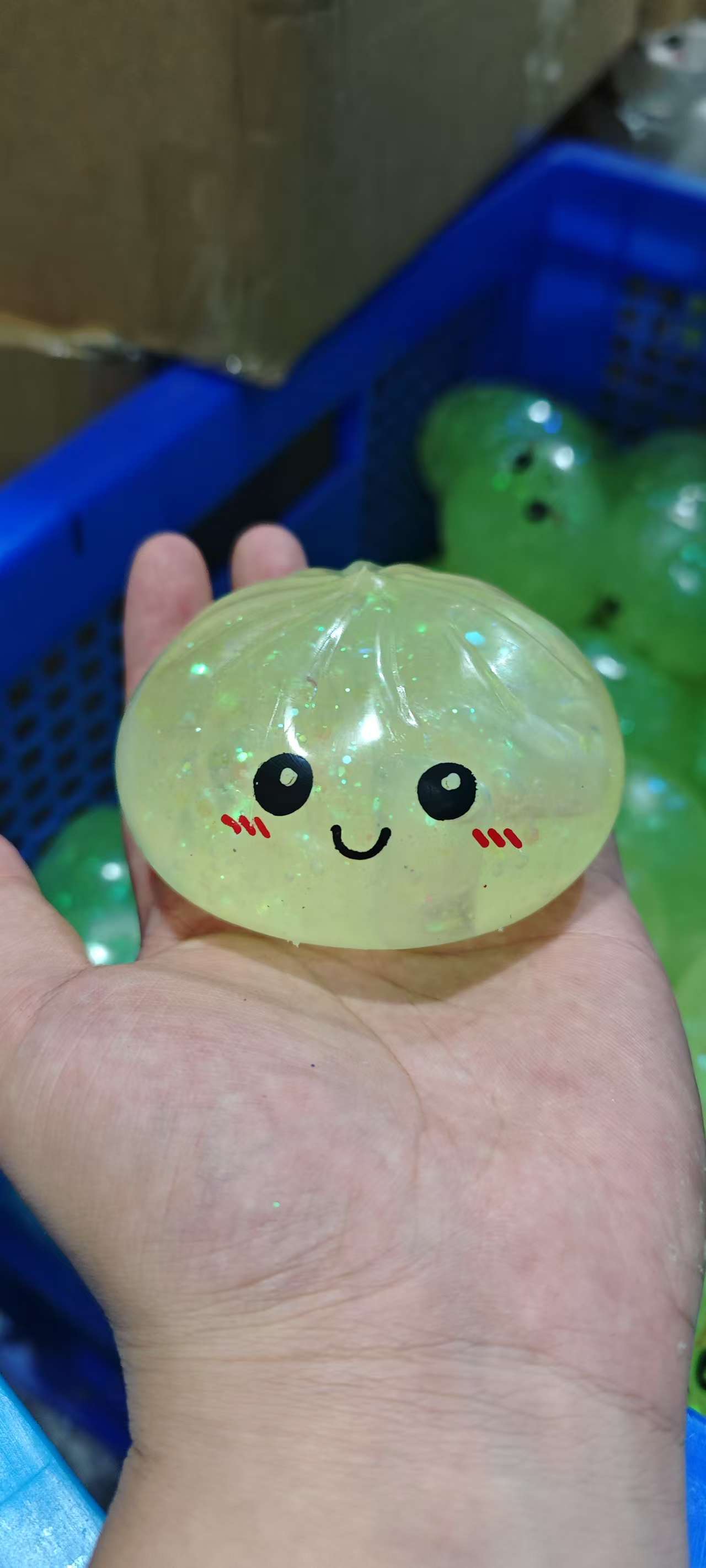 Dumpling Squishy Toy - Soft Stress Relief Fidget Toy for Kids and Adults