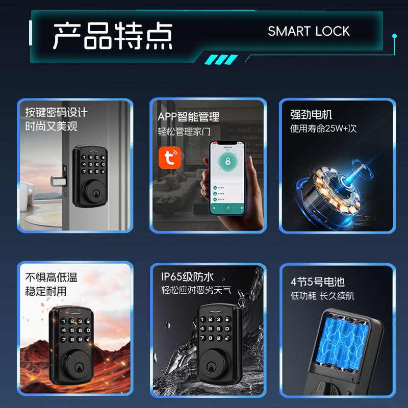 Smart Auto Deadbolt Lock for Keyless Home Security