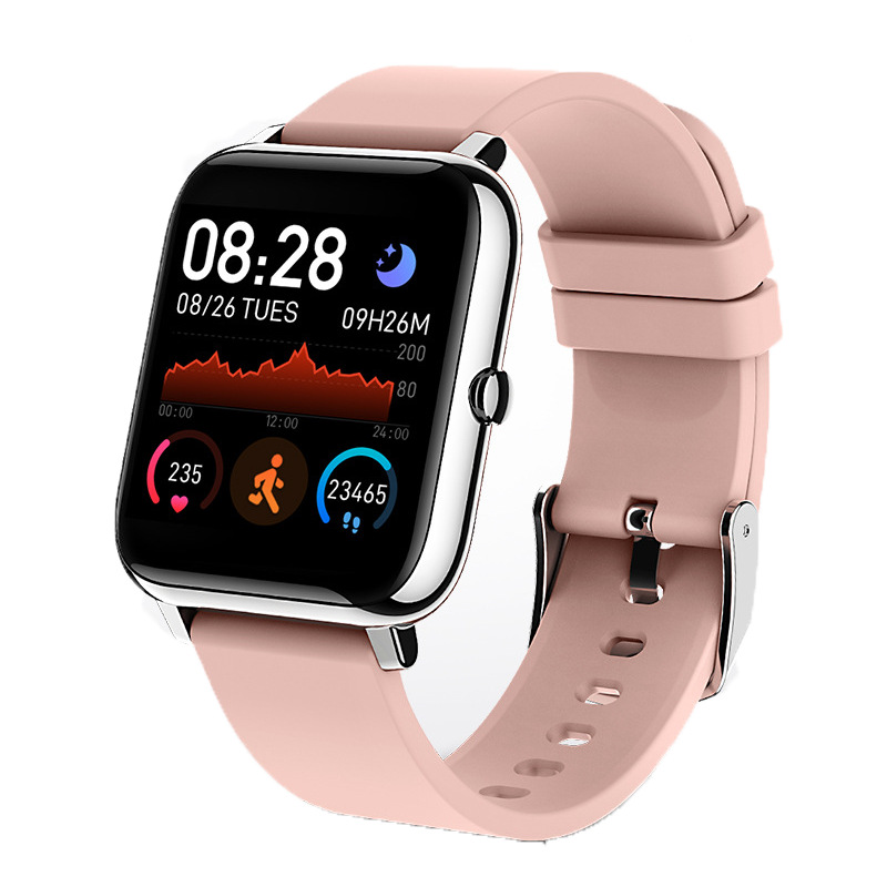 Smart Square Watch with Heart Rate, SpO2 & Sleep Tracking