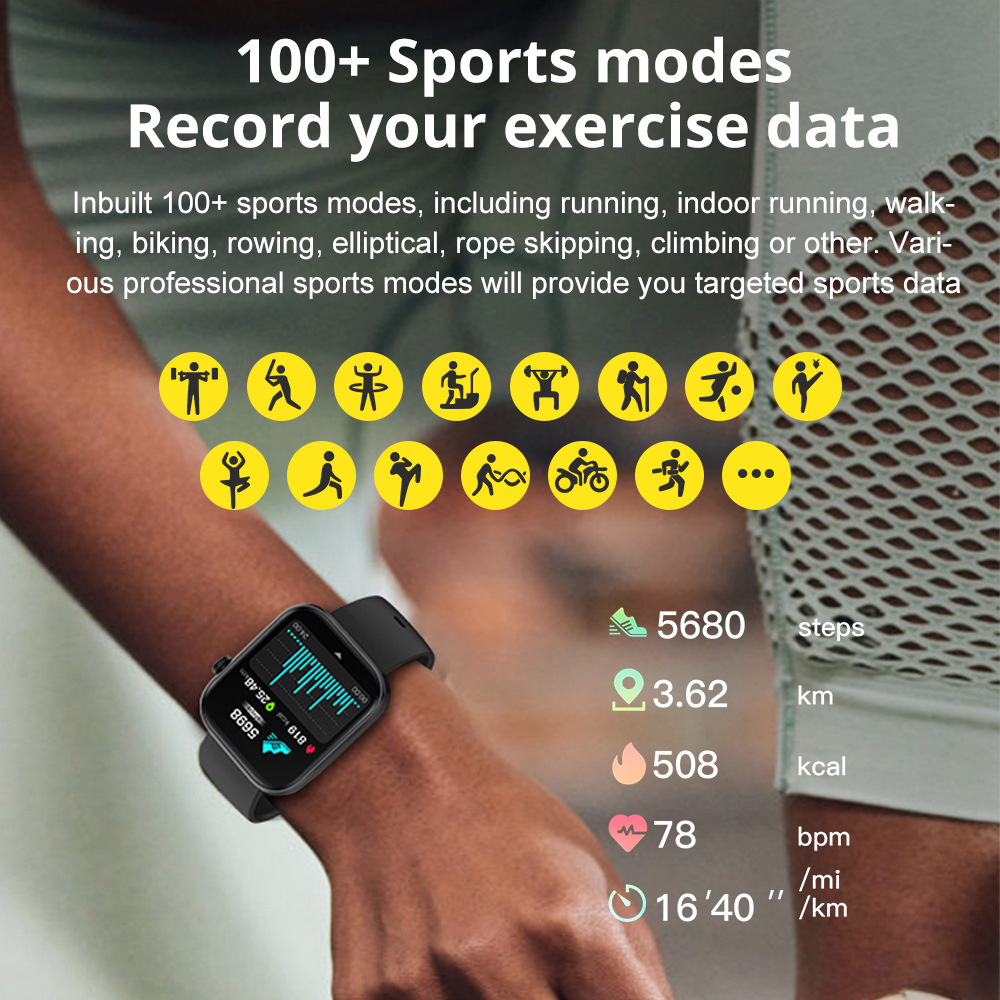 COLMI P71 Smart Watch — 1.96" HD Display, Bluetooth Calling & 100+ Sport Modes