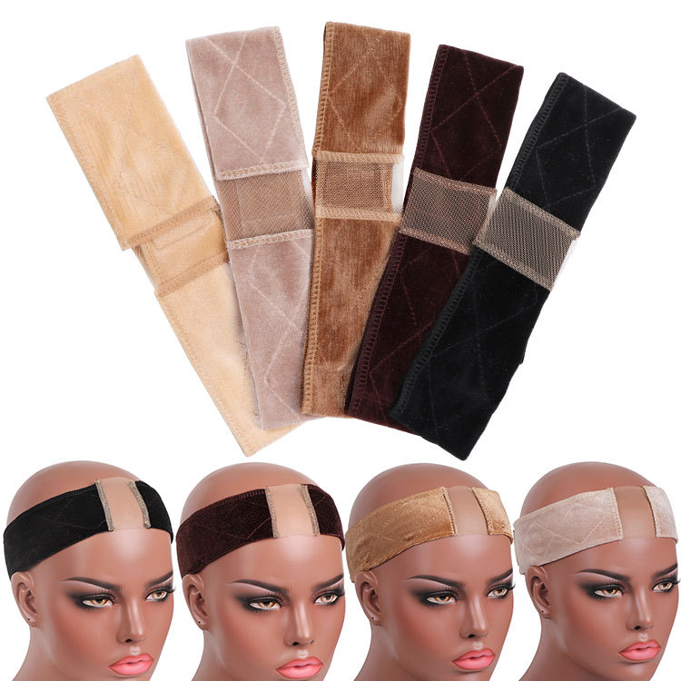 Velvet lace wig grip band for secure no slip all day comfort