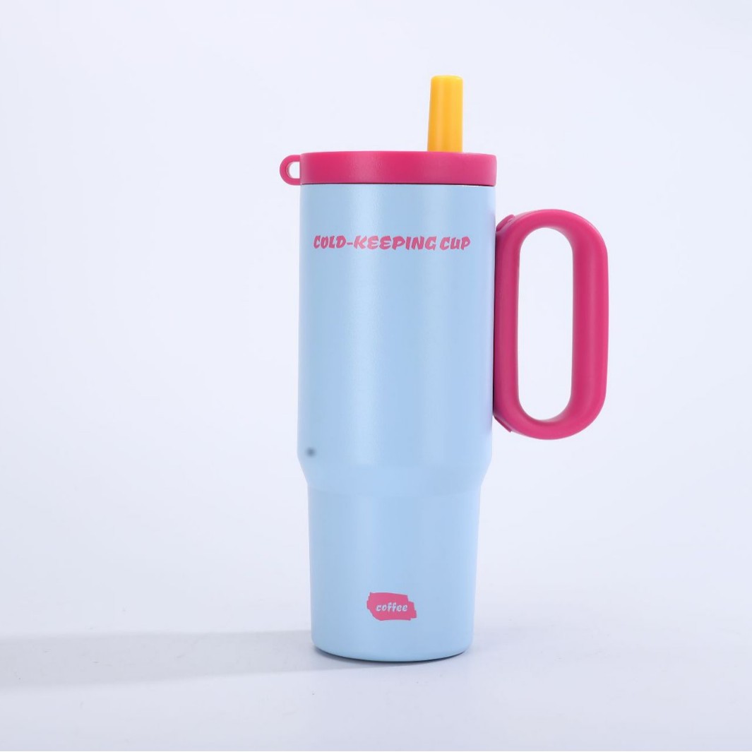 25oz Insulated Stainless Steel Tumbler with Straw – Customizable Travel Cup