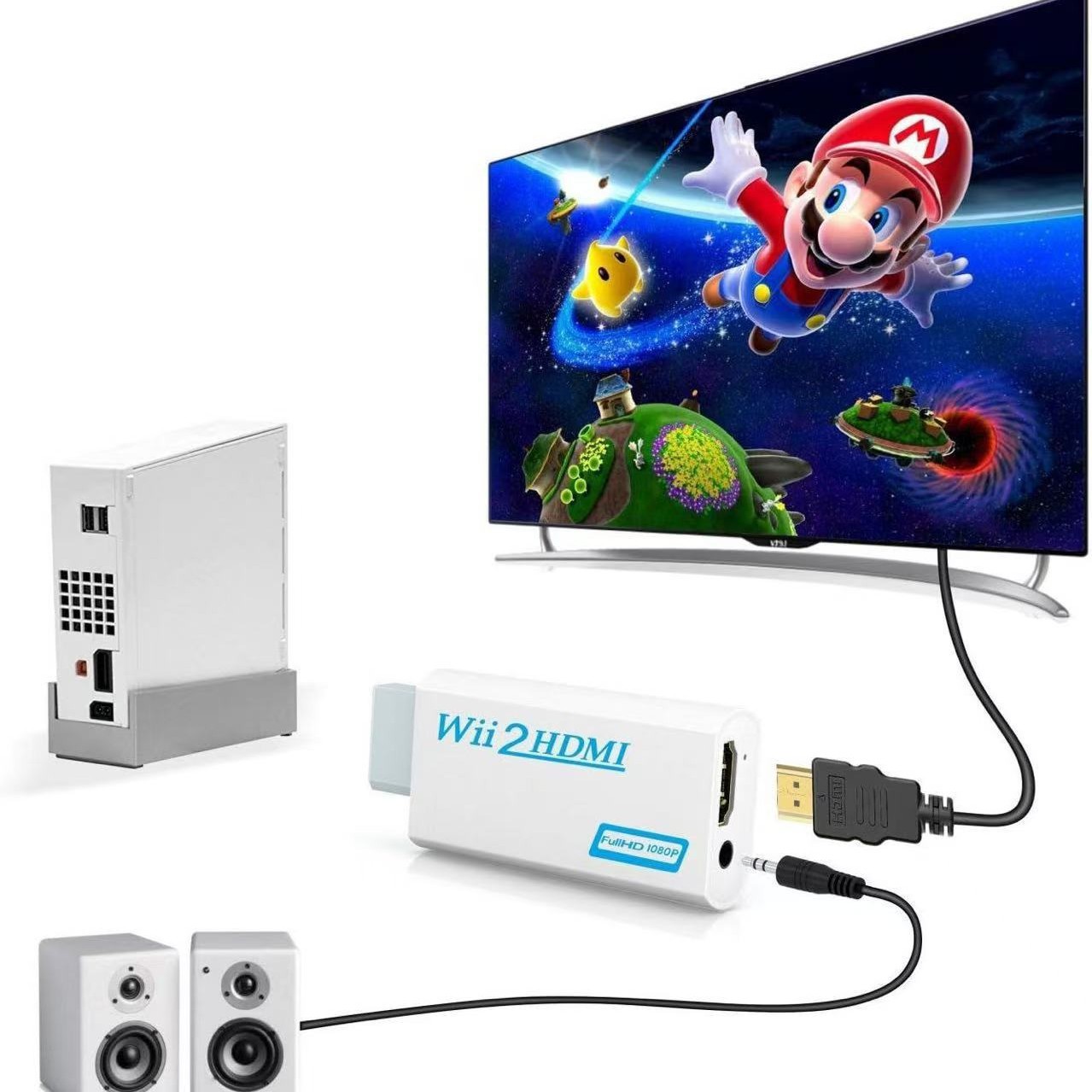 Wii to HDMI Converter Adapter – Upscale Your Classic Console to Crisp Full HD