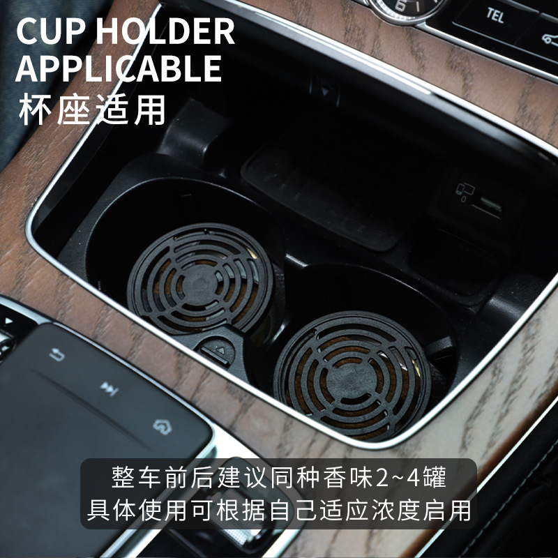 Car Aromatherapy Wooden Block Tin Air Freshener Odor Eliminator
