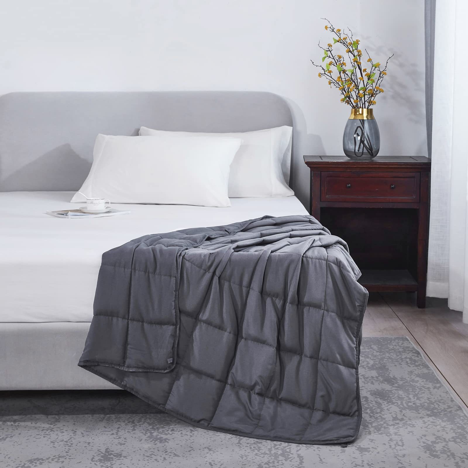 Microfiber Peach Skin Weighted Blanket Stress Relief Cover