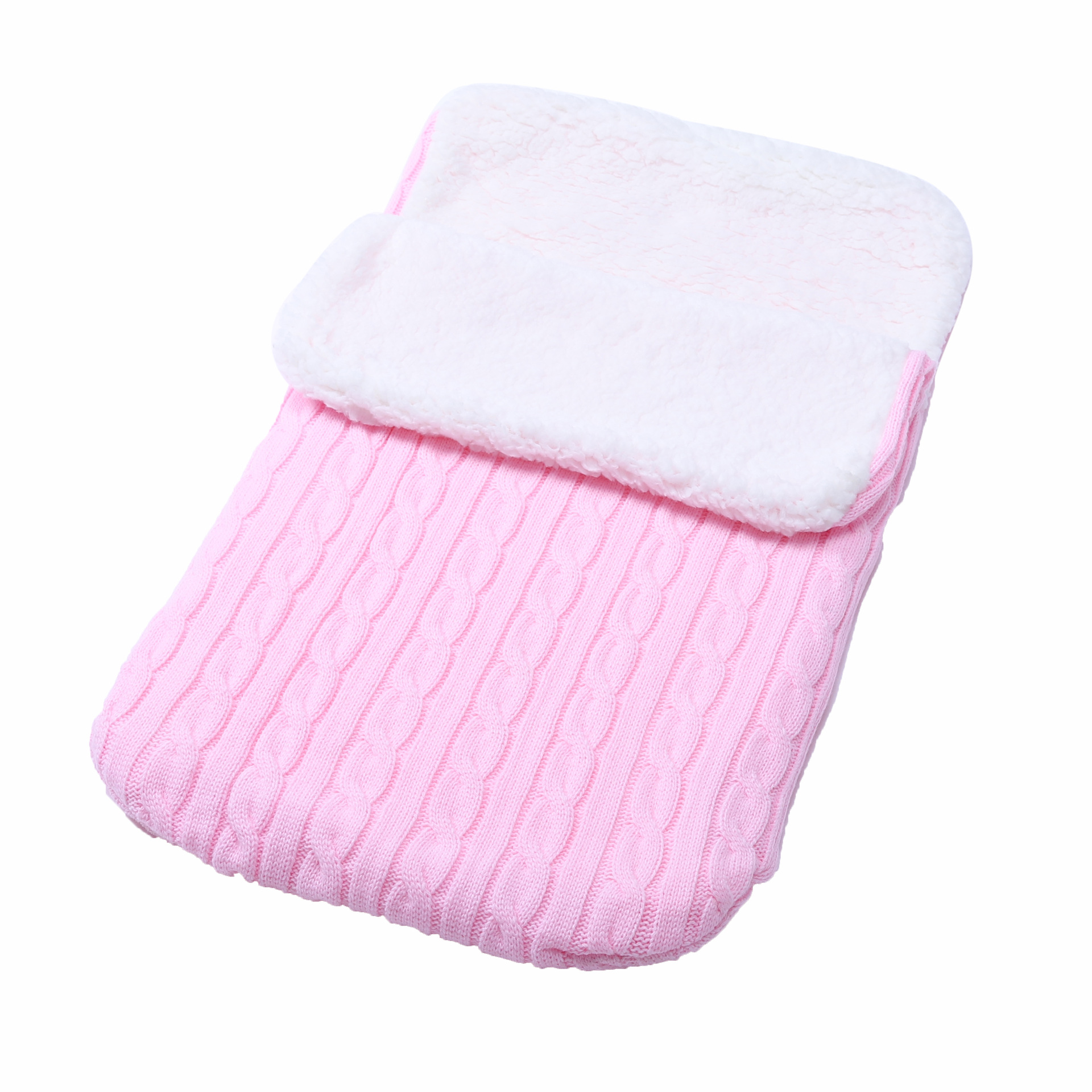 Ultra-Soft Baby Fleece Knitted Sleeping Sack – Cozy Winter Wearable Blanket for Newborns & Toddlers