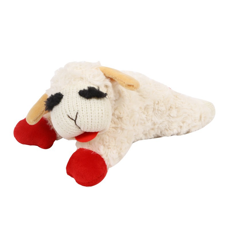 Plush Squeaky Sheep Dog Toy – Soft, Durable & Interactive Chew Buddy