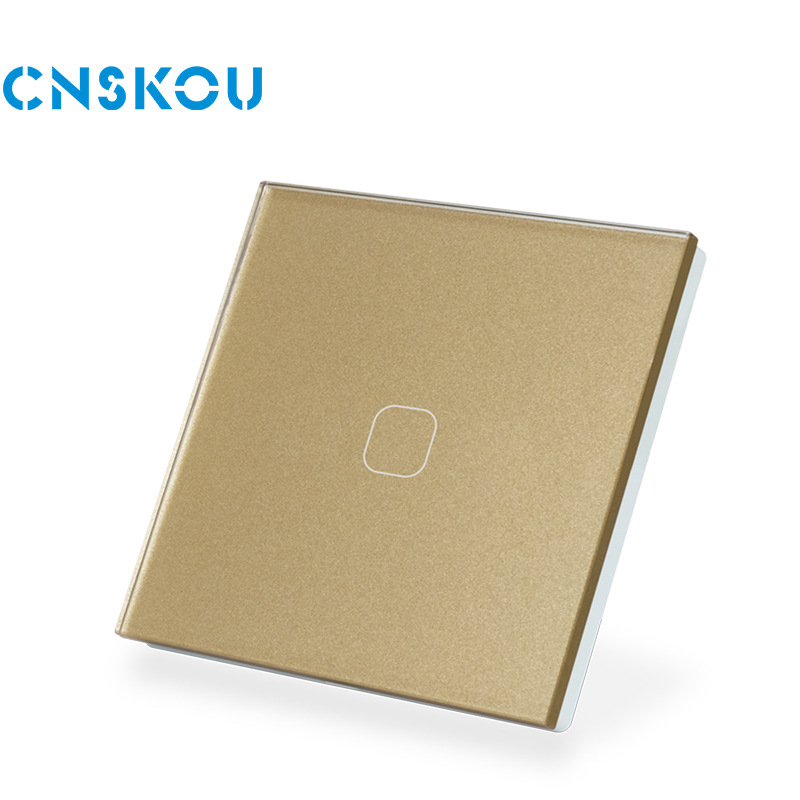Smart touch wall switch WiFi 86 EU no neutral required, voice and app control