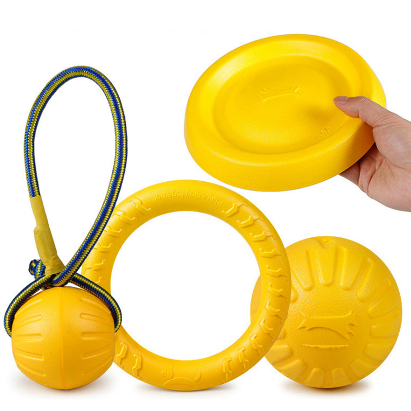 EVA Dog Toy Ball – Floating Frisbee & Training Pull Ring
